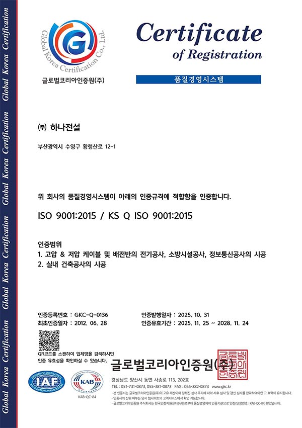 ISO9001품질경영